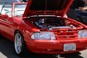 Red Vortech V-1 Supercharged LX Fox Convertible