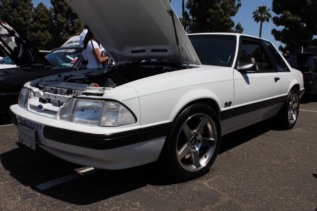 White V-3 Si Supercharged Fox Body LX Mustang