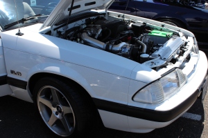 White V-3 Si Supercharged Fox Body LX Mustang