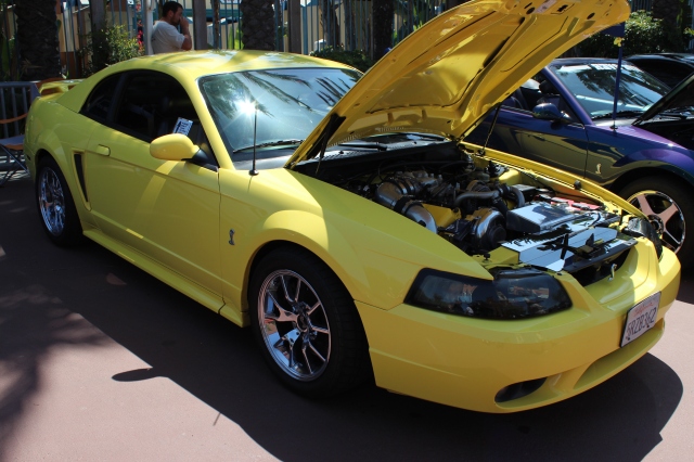 Zinc Yellow Vortech Supercharged Mustang Cobra